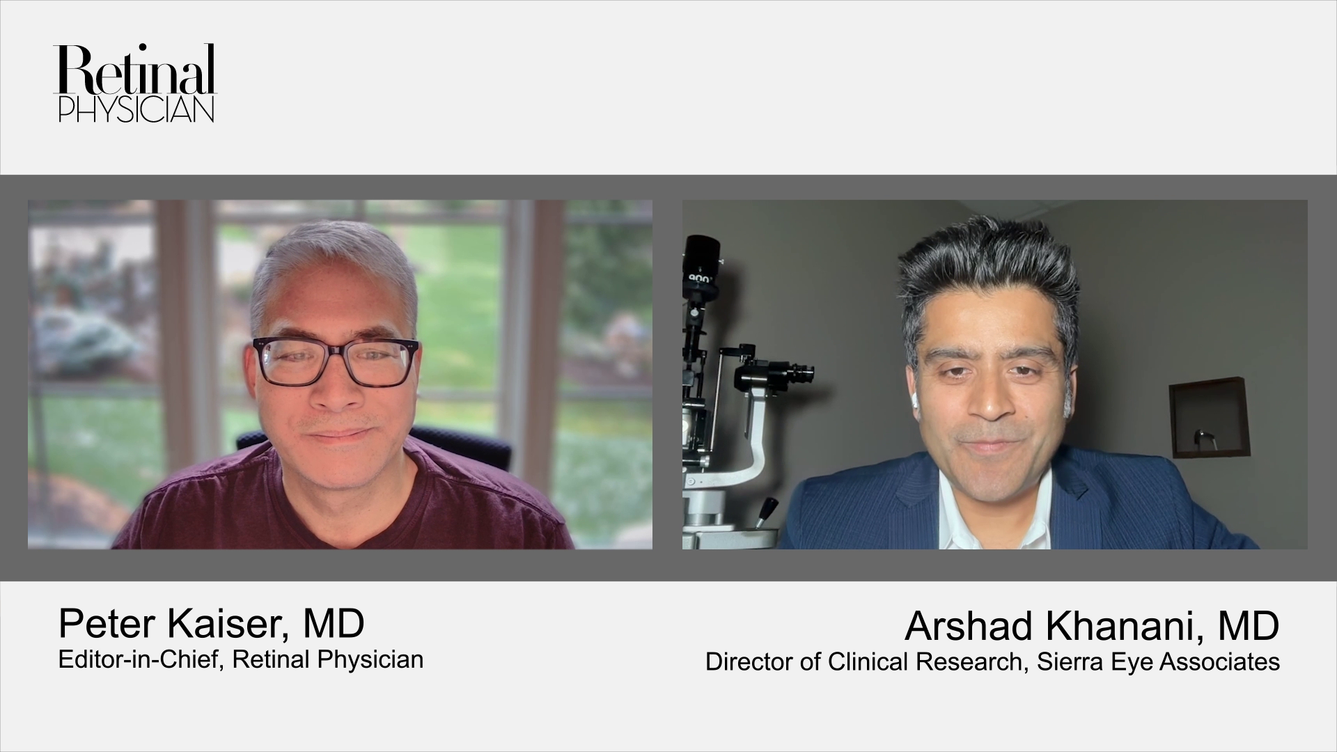 Peter Kaiser, MD, and Arshad Khanani, MD, discuss the use of biosimilars in practices.