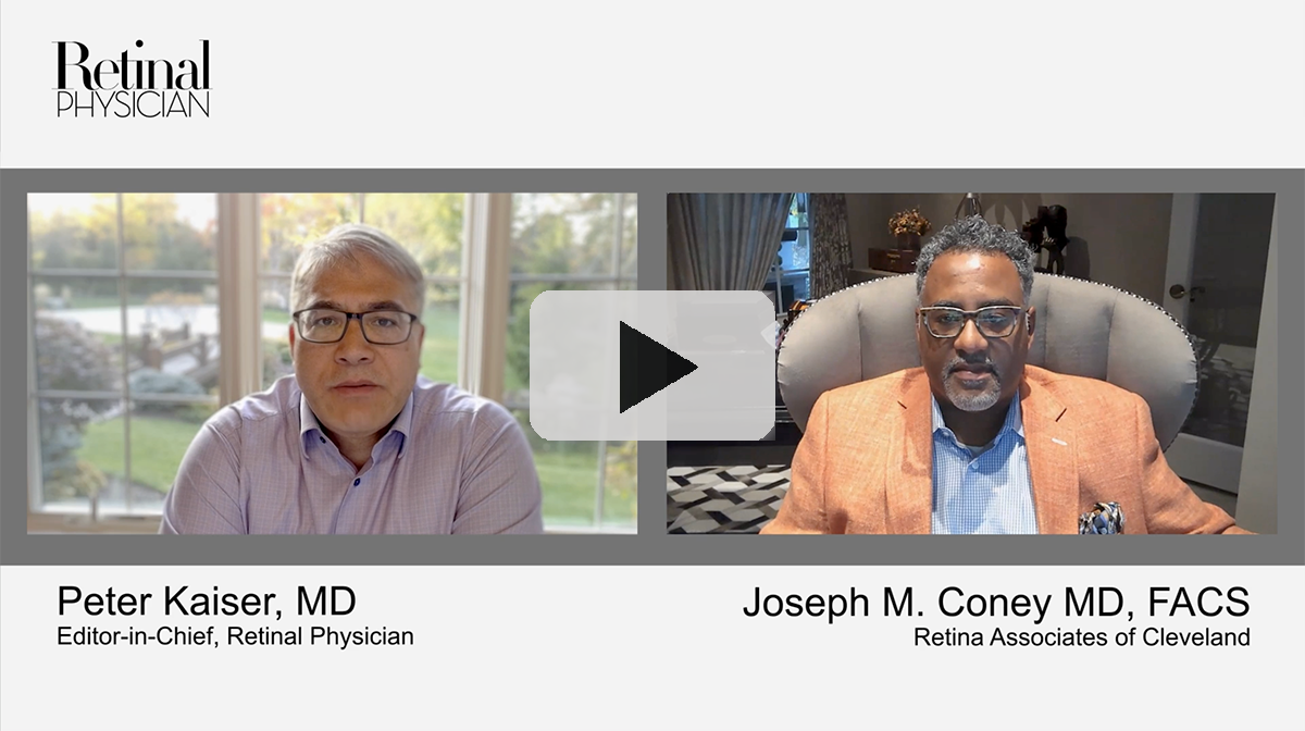 Peter Kaiser, MD, and Joseph Coney, MD, FACS, discuss Dr. Coney's mission trips to Haiti and the impact international retinal physicians are having there.